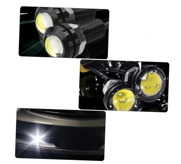 10 Adet Ayna Altı Lamba Kartal Göz Gündüz Ledi Yeşil - Resim 4