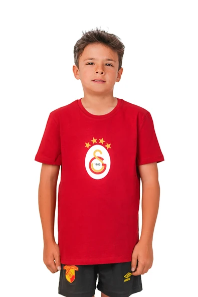 Galatasaray Orijinal 5 Yıldız Kırmızı Çocuk T-Shirt