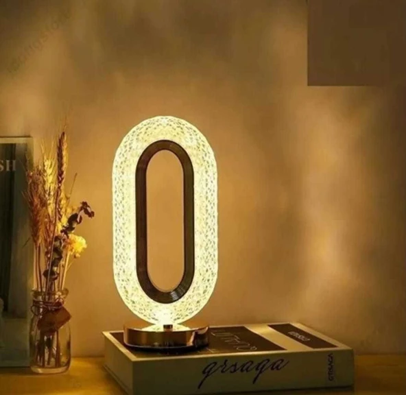 Alfa Gold 3 Renk Modu Kristal Elektrikli Yılbaşı Masa ve Gece Lambası