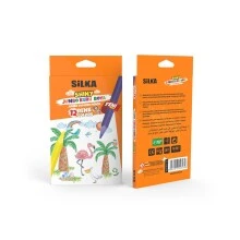 Silka Shiny Jumbo 12'li Karton Kutu Kuru Boya / ART.612