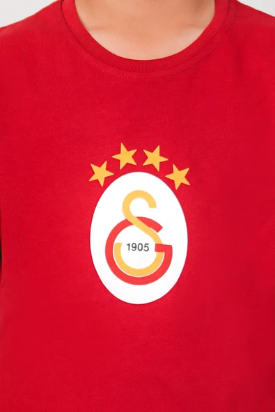 Galatasaray Orijinal 5 Yıldız Kırmızı Çocuk T-Shirt - 3