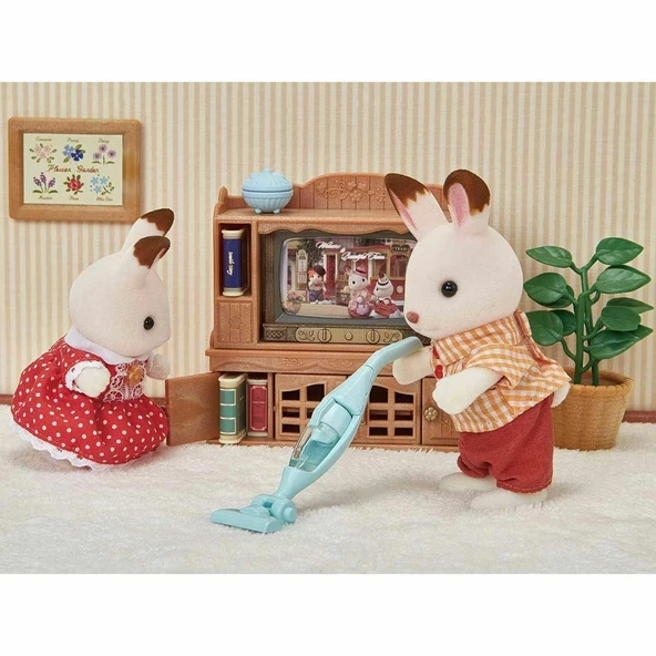 5445 Sylvanian Families Çamaşır Makinesi ve Süpürge +3 yaş figür dahil değil - 4