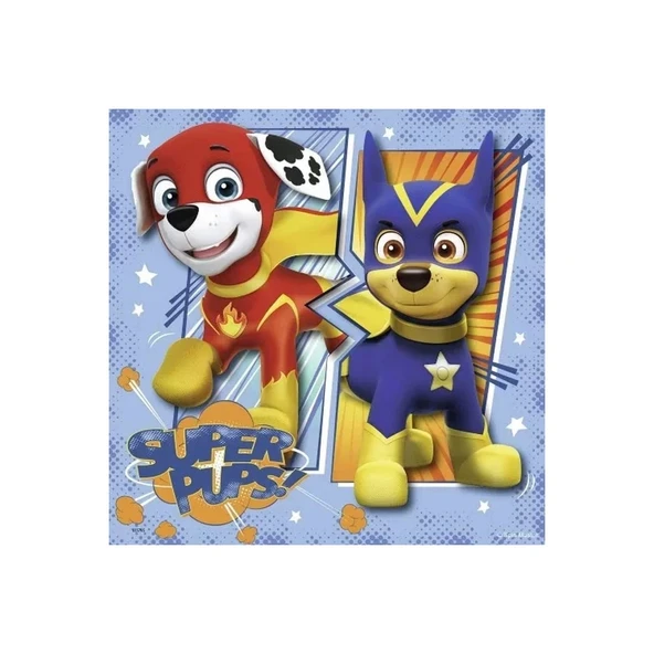 80366 Paw Patrol 3x49 parça Ravensburger Puzzle - 4