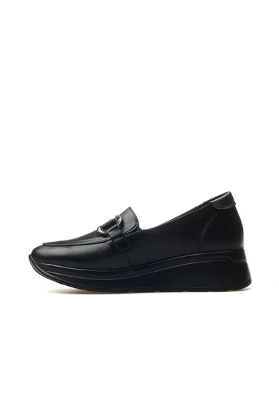 VENÜS 2216647Y AİRFLOW DOLGU DERİ LOAFER KADIN AYAKKABI - 5