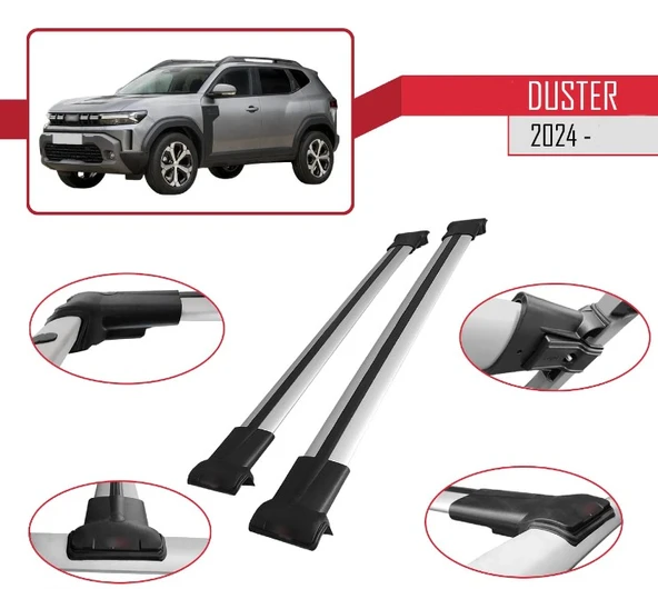 Renault Dacia Duster Uyumlu Ara Atkı Tavan Barı 2024+ - 5