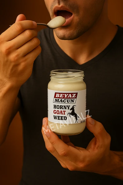 Beyaz Macun 240g Erkeklere Özel Enerji ve Güç Desteği Epimedyumlu Karışım - 3