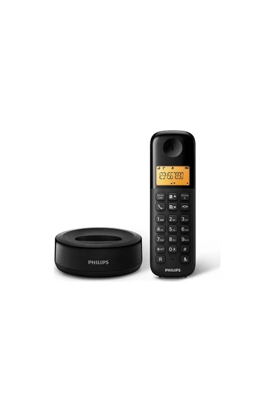 D1601b/01 Kablosuz Dect Telsiz Telefon Siyah - 3
