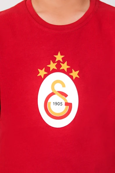 Galatasaray Orijinal 5 Yıldız Kırmızı Çocuk T-Shirt - 3