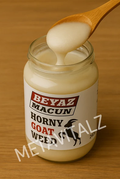 Beyaz Macun 240g Erkeklere Özel Enerji ve Güç Desteği Epimedyumlu Karışım - 4