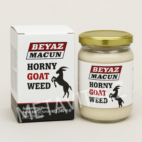 Beyaz Macun 240g Erkeklere Özel Enerji ve Güç Desteği Epimedyumlu Karışım