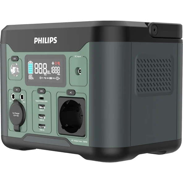 DLP8091CB Siyah Ac Dc Çıkışlı Taşınabilir Güç Kaynağı 300W - 2