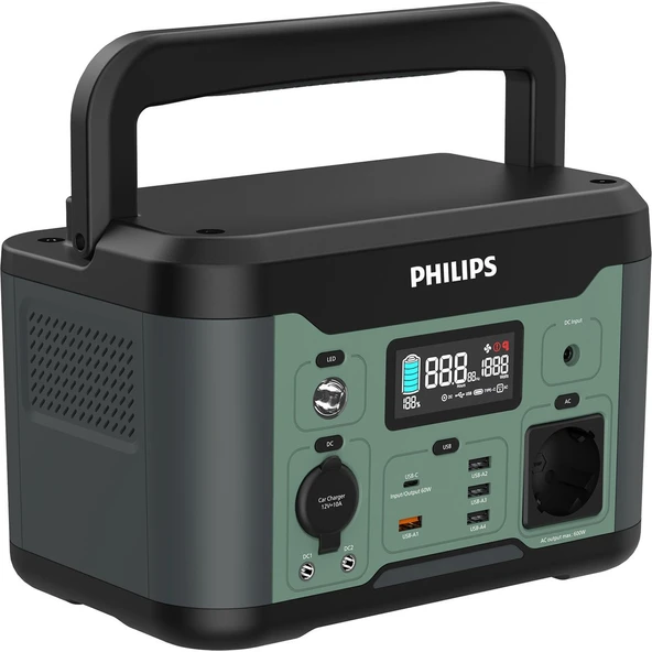 DLP8093CB Siyah Ac Dc Çıkışlı Taşınabilir Güç Kaynağı 600W