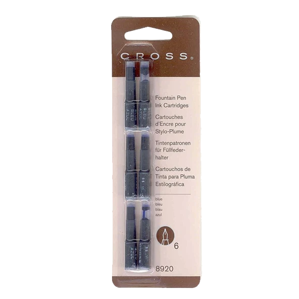 Cross Dolma Kalem Kartuşu 6 LI Mavi 8920 ürün görseli 1