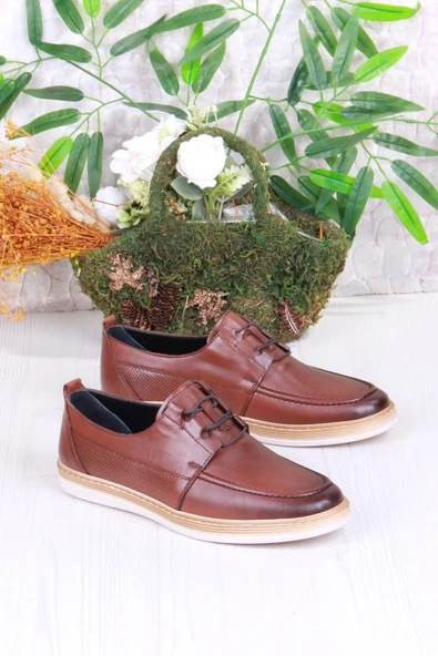 Mehmet Mete 4169 Bordolli Yumuşak Hafif İç Ve Dış Hakiki Deri Erkek Ayakkabı - Resim 6