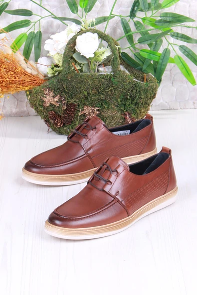 Mehmet Mete 4169 Bordolli Yumuşak Hafif İç Ve Dış Hakiki Deri Erkek Ayakkabı - Resim 8