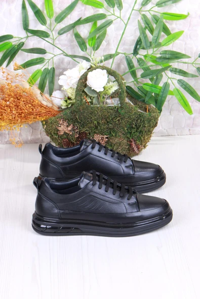 Mehmet Mete 42465 Rahat Hakiki Deri Sneaker Erkek Ayakkabı - Resim 2