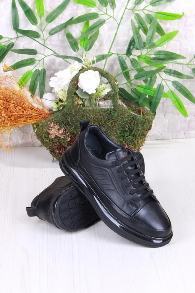 Mehmet Mete 42465 Rahat Hakiki Deri Sneaker Erkek Ayakkabı - Resim 4