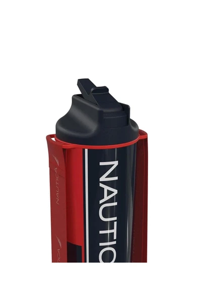 Nautica Ntm02 Sport Termos Paslanmaz Çelik 650 ml Navy Kırmızı - 2