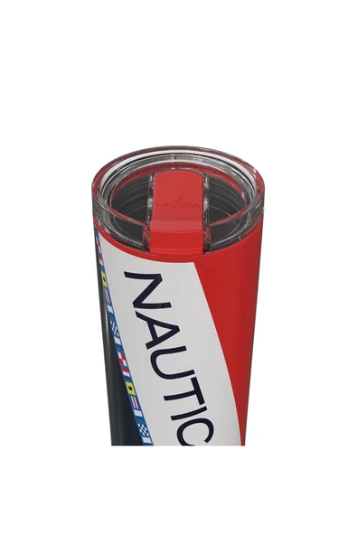 Nautica Ntm02 Sport Termos Paslanmaz Çelik 650 ml Navy Flags - 4