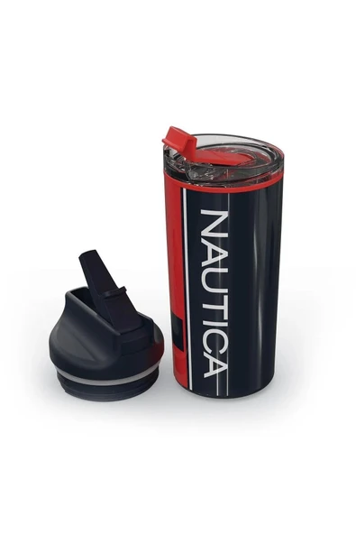 Nautica Ntm02 Sport Termos Paslanmaz Çelik 650 ml Navy Kırmızı