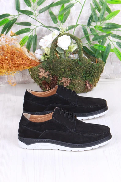 Mehmet Mete 4044 Carlo Nubuk Hafif Rahat Hakiki Deri Erkek Ayakkabı - Resim 2