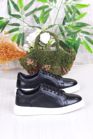 Mehmet Mete 46642 Rahat Hakiki Deri Sneaker Erkek Ayakkabı - 2