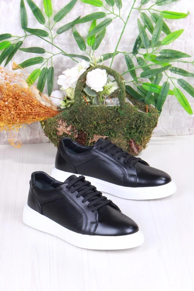 Mehmet Mete 46642 Rahat Hakiki Deri Sneaker Erkek Ayakkabı