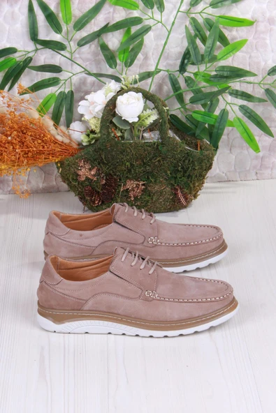 Mehmet Mete 4044 Carlo Nubuk Hafif Rahat Hakiki Deri Erkek Ayakkabı - Resim 7