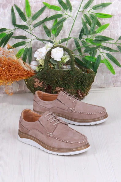 Mehmet Mete 4044 Carlo Nubuk Hafif Rahat Hakiki Deri Erkek Ayakkabı - Resim 6