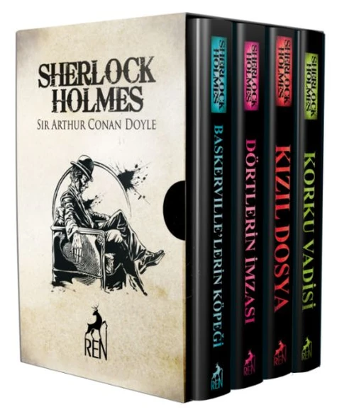 Sherlock Holmes Roman Seti (4 Kitaplık Kutulu Set)