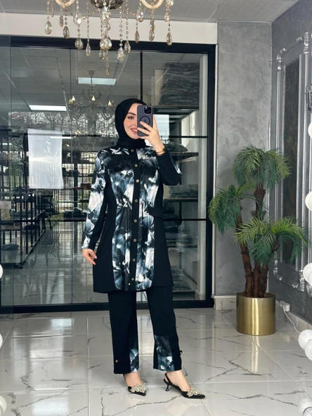 Dalya Takım-Siyah Siyah - Resim 4