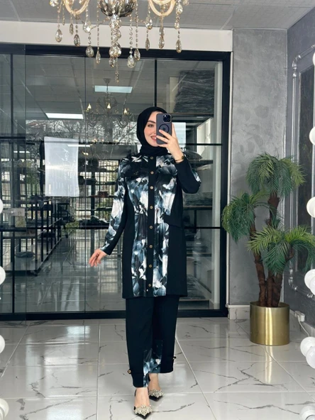 Dalya Takım-Siyah Siyah - Resim 5