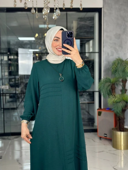 Yıldız Elbise-Haki Haki - 2