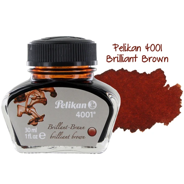 Pelikan Dolma Kalem Mürekkebi 30 ML Kahverengi 4001 - Resim 2