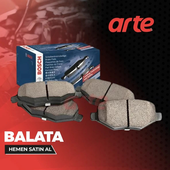 Bosch Ön ve Arka Fren Balatası | Toyota Corolla 2004-2006 Uyumlu | %100 Orijinal