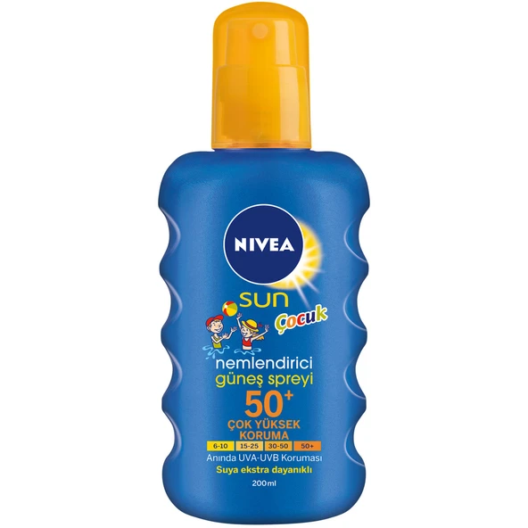 NIVEA Sun Kids Caring Çocuk Güneş Spreyi 50+ Spf 200 ml