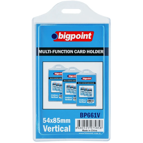 Bigpoint Kart Kabı Çok Amaçlı Soft Dıkey 54x85 MM BP661V ürün görseli 1