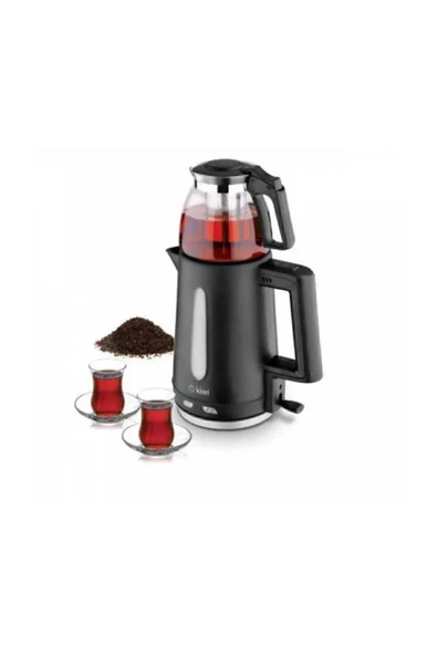 Kiwi KTM-2907 2200 W Cam Demlikli Çay Makinesi - 2