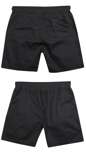 Likralı Büyük Beden 120 - 157 Kilo Arası İçin Uygun Bedenli Erkek Bağcıklı Gabardin Şort - 5