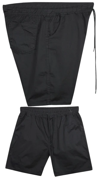 Likralı Büyük Beden 120 - 157 Kilo Arası İçin Uygun Bedenli Erkek Bağcıklı Gabardin Şort - 7