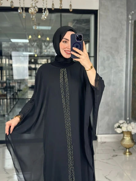 Derya Elbise-Siyah Siyah - 1