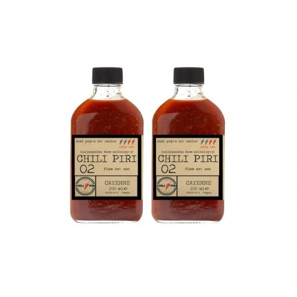 Chili Piri Chili Piri Füme Acı Sos No:2 - 200 ml ( 2li Set ) - 1