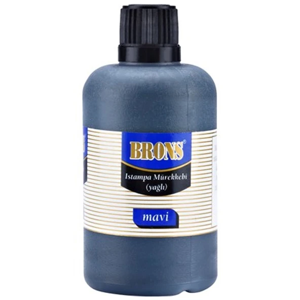 Brons Istampa Mürekkebi Yağlı 500 CC Mavi BR-321 ürün görseli 1