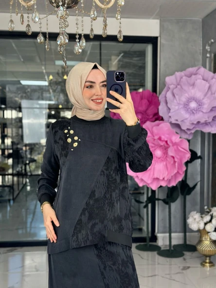 Nefes Etek Takım-Siyah Siyah - 1