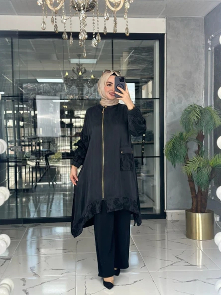 Ayla Qupra Kap-Siyah Siyah - 1