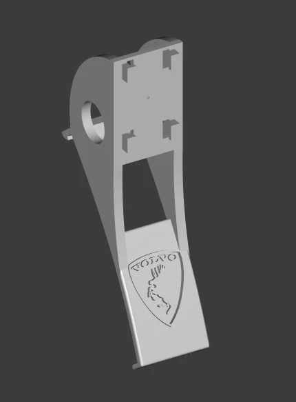 Byr Volvo C30 Merkez Gösterge Tablosu Ekran Montajı (Plastik Aparattır!!!) 3D - Resim 2