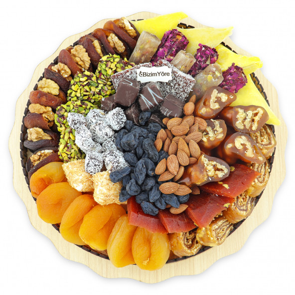 ''Lokummiks'' Hediyelik Lokum Çikolata Kuru Meyve Lokum Kutusu 1,5 Kg No 16