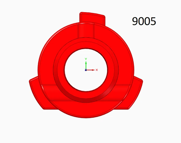 Byr LED far 9005/9006 soket adaptörü (Plastik Aparattır!!!) 3D - 5