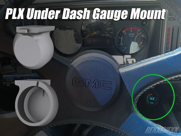 PLX Dash Gauge Pod altında (Plastik Aparattır!!!)