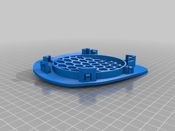 Byr Gösterge Tablosu Raf Twingo 1 / Twingo 1 Gösterge Paneli Hoparlör Izgara (Sadece Plastik Aparattır!!!) 3D - Resim 3